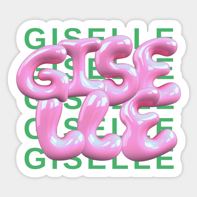 Giselle Aespa 3D Sticker by wennstore